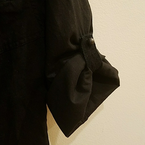 BCBGirls button down shirt black with Skull M - Picture 3 of 6